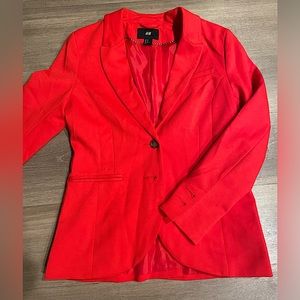 Red Fitted Blazer